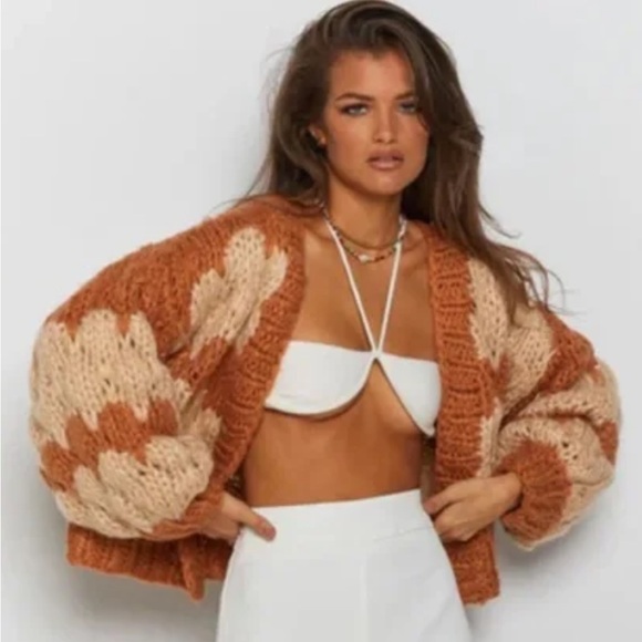 Beginning Boutique Wool Chunky Cardigan - Picture 1 of 9